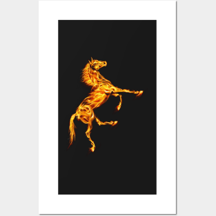 Horse on Fire | For Horse lovers Posters and Art